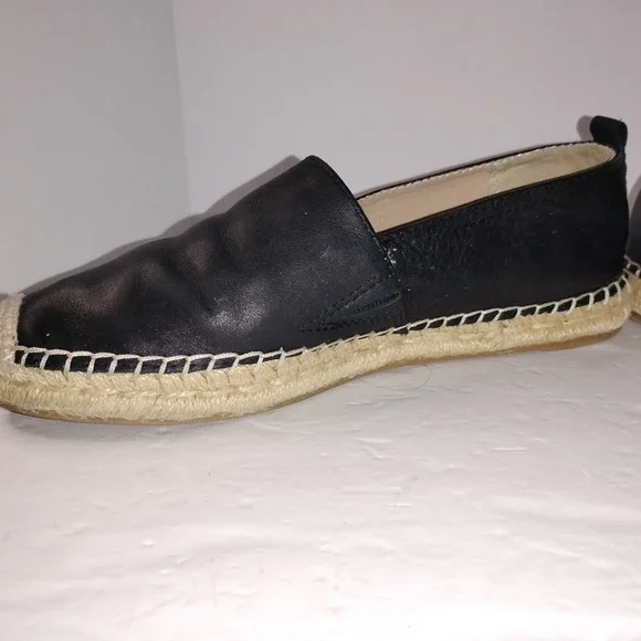Sam Edelman Women's Black Leather Espadrille Loafers Size 9 - Picture 8 of 16